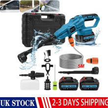 2 Battery Portable Cordless Car High Pressure Washer Jet Water Wash Cleaner Gun