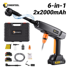 2 Battery Portable Cordless Car High Pressure Washer Jet Water Wash Cleaner Gun