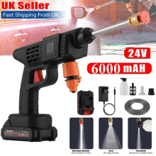 Portable Cordless Car High Pressure Washer Jet Water Wash 2 Battery Cleaner Gun