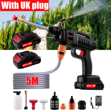 2 Battery Portable Cordless Car High Pressure Washer Jet Water Wash Cleaner Gun