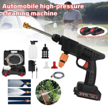 2 Battery Portable Cordless Car High Pressure Washer Jet Water Wash Cleaner Gun