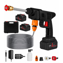 Portable Cordless Car High Pressure Washer Jet Water Wash Cleaner Gun +2 Battery