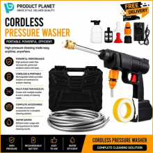 Cordless Car Pressure Washer Water High Power Jet Wash Cleaner Portable 2Battery