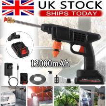 Portable Cordless Car Pressure Washer Water High Jet Wash Cleaner Gun +2 Battery