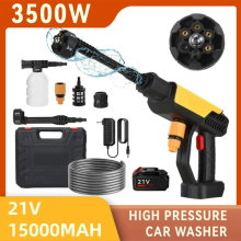 2 Battery Cordless Car High Pressure Washer Jet Water Wash Cleaner Gun Portable