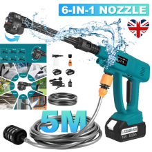 Portable Cordless Car High Pressure Washer Jet Water Wash Cleaner Gun /2 Battery