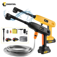 Portable Cordless Car High Pressure Washer Jet Water Wash Cleaner Gun 2 Battery