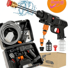 2 Battery Portable Cordless Car High Pressure Washer Jet Water Wash Cleaner Gun