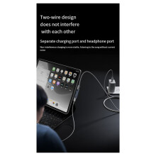 2 in 1 Type C Headphone Charging Jack AUX Audio Adapter PD100W USB C to 3.5mm HiFi Earphone Connector for A