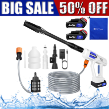 Battery Portable Cordless Car High Pressure Washer Jet Water Wash Cleaner Gun