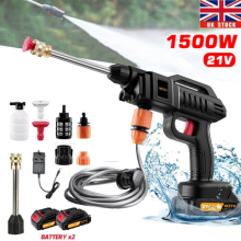 2 Battery Portable Cordless Car High Pressure Washer Jet Water Wash Cleaner Gun