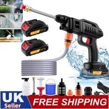 2x Battery Cordless Car High Pressure Washer Jet Water Wash Cleaner Gun Portable