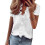 (White,3XL)Damen-T-Shirt V-Ausschnitt Rüschen Kurzarm Damen Freizeit Basic Bluse Shirts Tops 1
