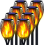 8 Flame Effect Solar Outdoor Lights Stake Garden Path Flickering LED Torch Lamp 2