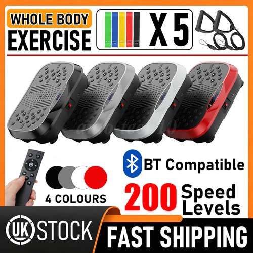 200Levels Vibration Plate Quiet Compact Vibration Plate Exercise Machine Home UK 1