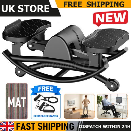 Left-Right Swing Rock Stepper Low Impact Cardio Machine Core Workout Trainer UK 1