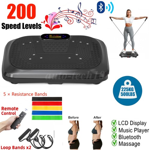 Silence Power Vibration Plate Exercise 500LB Massager Vibrating Machine Platform 1