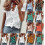 (Grass,L)Damen-T-Shirt V-Ausschnitt Rüschen Kurzarm Damen Freizeit Basic Bluse Shirts Tops 2