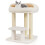 Cat Tree with Sisal Posts and Plush Top Perch, White 2