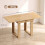 Homcom HOMCOM Modern Folding Dining Table for 4 Under-Table Storage 140cm Oak 3