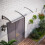 Aluminium Front Door Canopy 75x195cm White 2