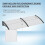 Aluminium Front Door Canopy 75x195cm White 4