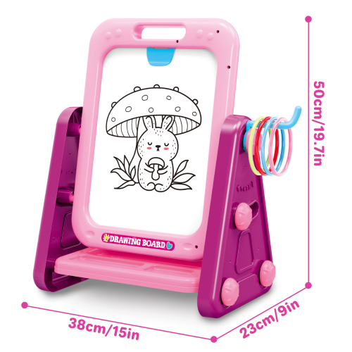 deAO Toys Creative Glow 3-in-1 Vanity & Drawing Play Set 1
