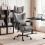 Homcom HOMCOM Big and Tall Office Chair with Lumbar Support, Grey 2