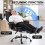 Homcom HOMCOM Big and Tall Office Chair with Lumbar Support, Black 8