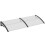 Aluminium Front Door Canopy 75x195cm White 1