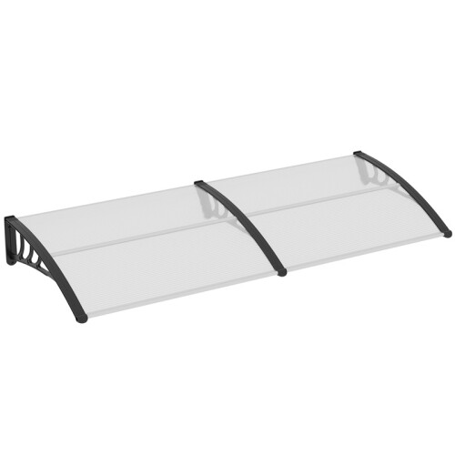 Aluminium Front Door Canopy 75x195cm White
