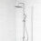 NES Home Nes Home Exposed Sqaure Shower Mixer Handset & Riser Rail Kit Chrome 4