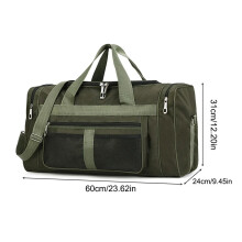 (Green) Oxford Dry Wet Separation Bags Large Capacity Portable Gym Bag Multifunctional Waterproof Fitness Bags for Outdoor Sports Travel