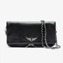 (Black tassel free, 27x15x3cm) Classic Black Women Crossbody Bag 2026 New Fashion Chain Shoulder Bag Lychee Pattern Retro Envelope Bag