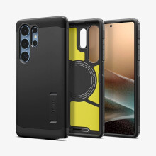 Spigen Samsung Galaxy S25 Ultra Tough Armor MagFit-deksel - Svart