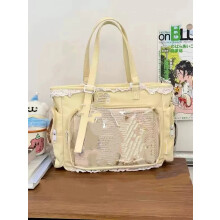 (Yellow-No decoration) Ballet Girl Large Appetite Itabag Japanese Two-Dimension Single Shoulder Crossbody Bag Gift For Friends Women'S Handbag