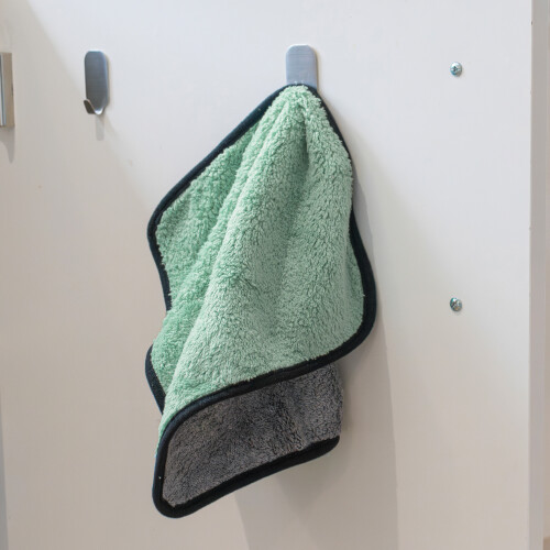 JVL Microfibre Cloth Grey Green Household Cleaning Cloth 1