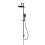 NES Home Nes Home Square Shower Mixer Handset & Riser Rail Kit Matte Black 6