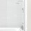 NES Home Nes Home Exposed Round Shower Mixer Handset & Riser Rail Kit Chrome 6