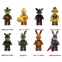 8PCS Five Nights At Freddy's Clockwork Ballora Springtrap Building Block Toy Figure Fit Lego