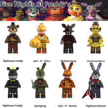 8PCS Five Nights At Freddy's Jack Chica MiniFigures Building Block Toy Fit Lego