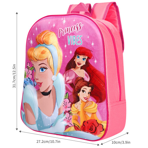 Disney Princess 3D Eva Backpack Kids School Bag Girls 2