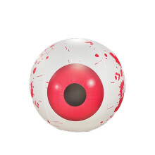 (red eyeball, 60CM) Uppblåsbara Halloween-ögon med LED-fjärrkontroll, glödande färgglada trädgårdsdekorationer