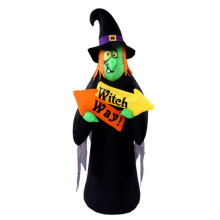 (Australian regulations) 2022 Halloween Inflatable Ghost Witch Model Glowing Yard Decoration for Ghost Festival