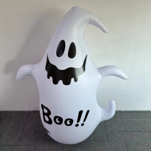 (Ghost Tumbler (140CM)) Zucca gonfiabile di Halloween, uomo, bicchiere verticale, fantasma bianco, decorazioni per feste.