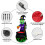 (British regulations) 1.8m Halloween Inflatable Witch Crow on Shoulder Cauldron Magic Potion Spooky Atmosphere 2