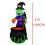 (US regulations) 1.8m Halloween Inflatable Witch Crow on Shoulder Cauldron Magic Potion Spooky Atmosphere 3