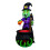 (US regulations) 1.8m Halloween Inflatable Witch Crow on Shoulder Cauldron Magic Potion Spooky Atmosphere 5