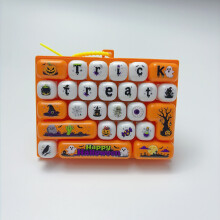 (Halloween 26B) Halloween Christmas 26-Key Decompression Keyboard Keychain Pendant Toy Gift Set