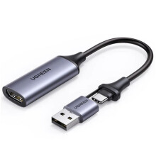 Ugrønn USB-A / USB-C til HDMI-adapter